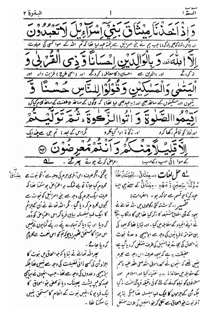 Surah baqarah tafseer in urdu